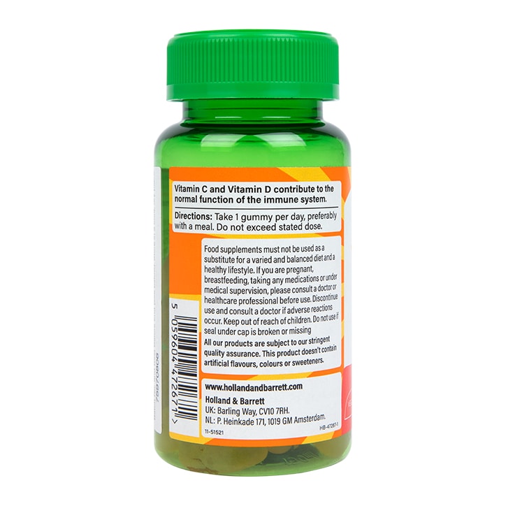 Holland & Barrett Kids Vitamin C Immune Support Pineapple Flavour 30 Gummies